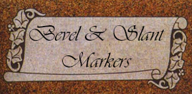 Bevel Markers - Grave Markers